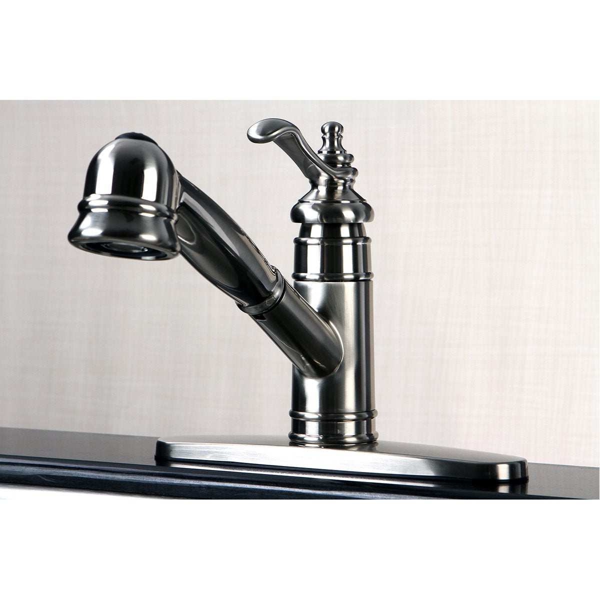 Kingston Brass Gourmetier Templeton Single-Handle Pull-Out Kitchen Faucet