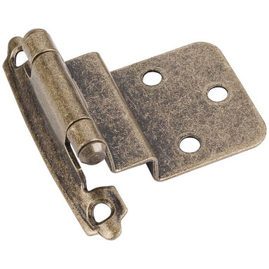 Hardware Resources 3/8" Inset Self-closing Hinge in Burnished Brass-DirectSinks