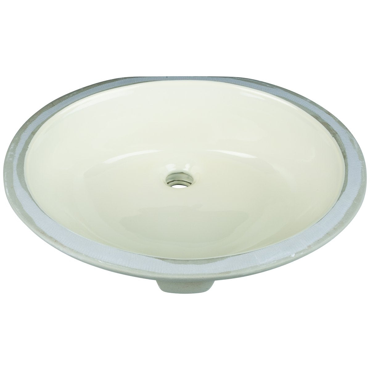 Hardware Resources 17" Oval Undermount Porcelain Bowl-DirectSinks