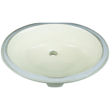 Hardware Resources 17" Oval Undermount Porcelain Bowl-DirectSinks