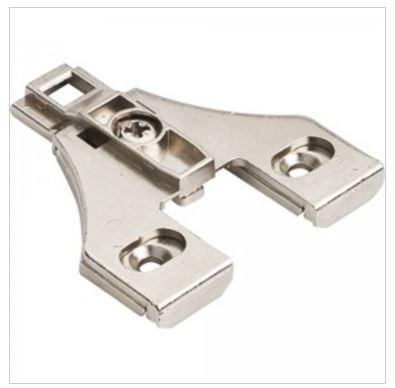 Heavy Duty 3 mm Cam Adjustable Zinc Die Cast Plate without Screws Recommended for 125 Degree Hinge-DirectSinks