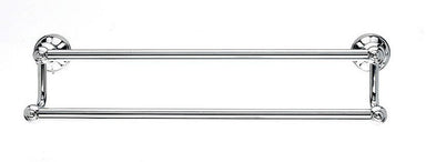Topknobs HUD7PC 18" Double Towel Bar in Polished Chrome-DirectSinks