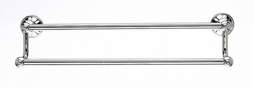 Topknobs HUD7PN 18" Double Towel Bars in Polished Nickel-DirectSinks
