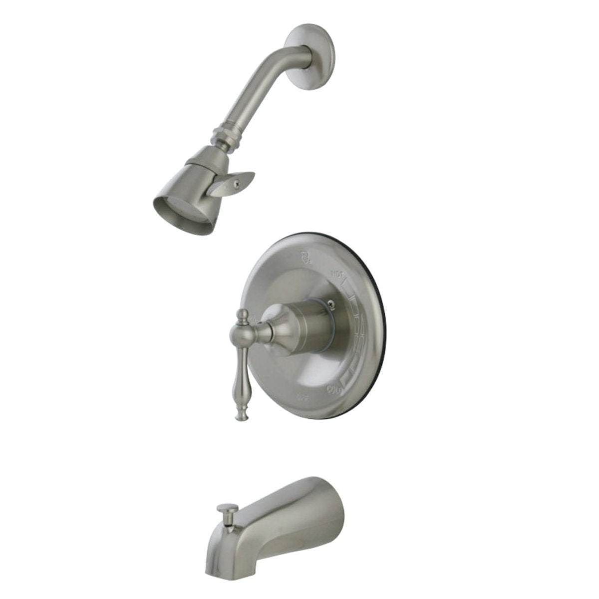Kingston Brass KB163XNL-P Tub and Shower Faucet in Brushed Nickel