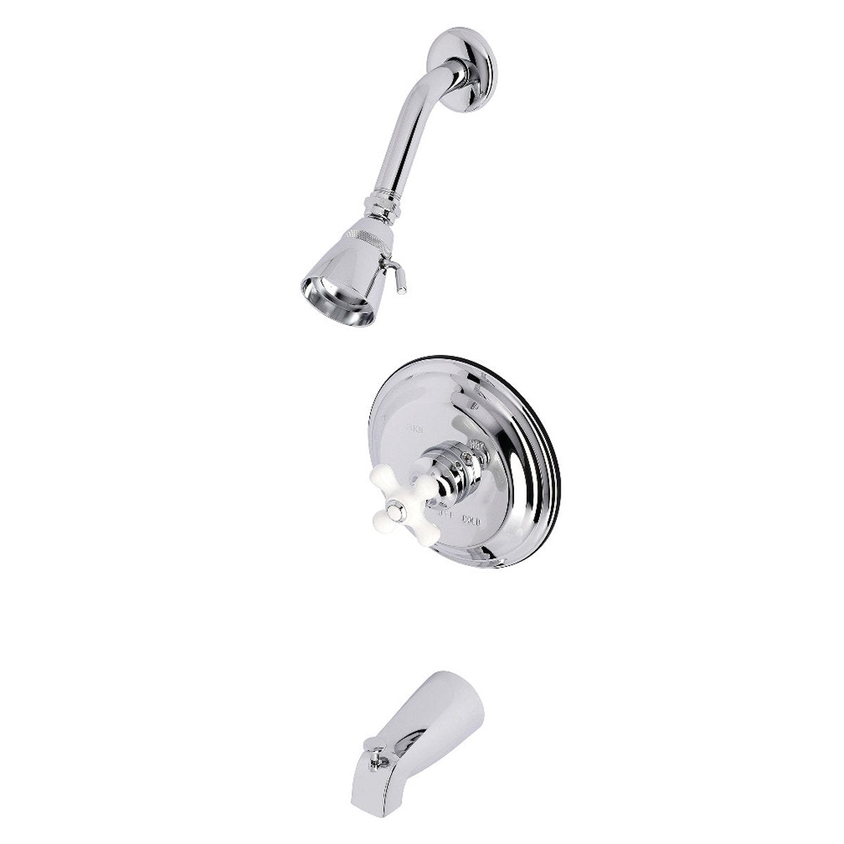 Kingston Brass KB3631PXT Tub and Shower Trim Only in Polished Chrome