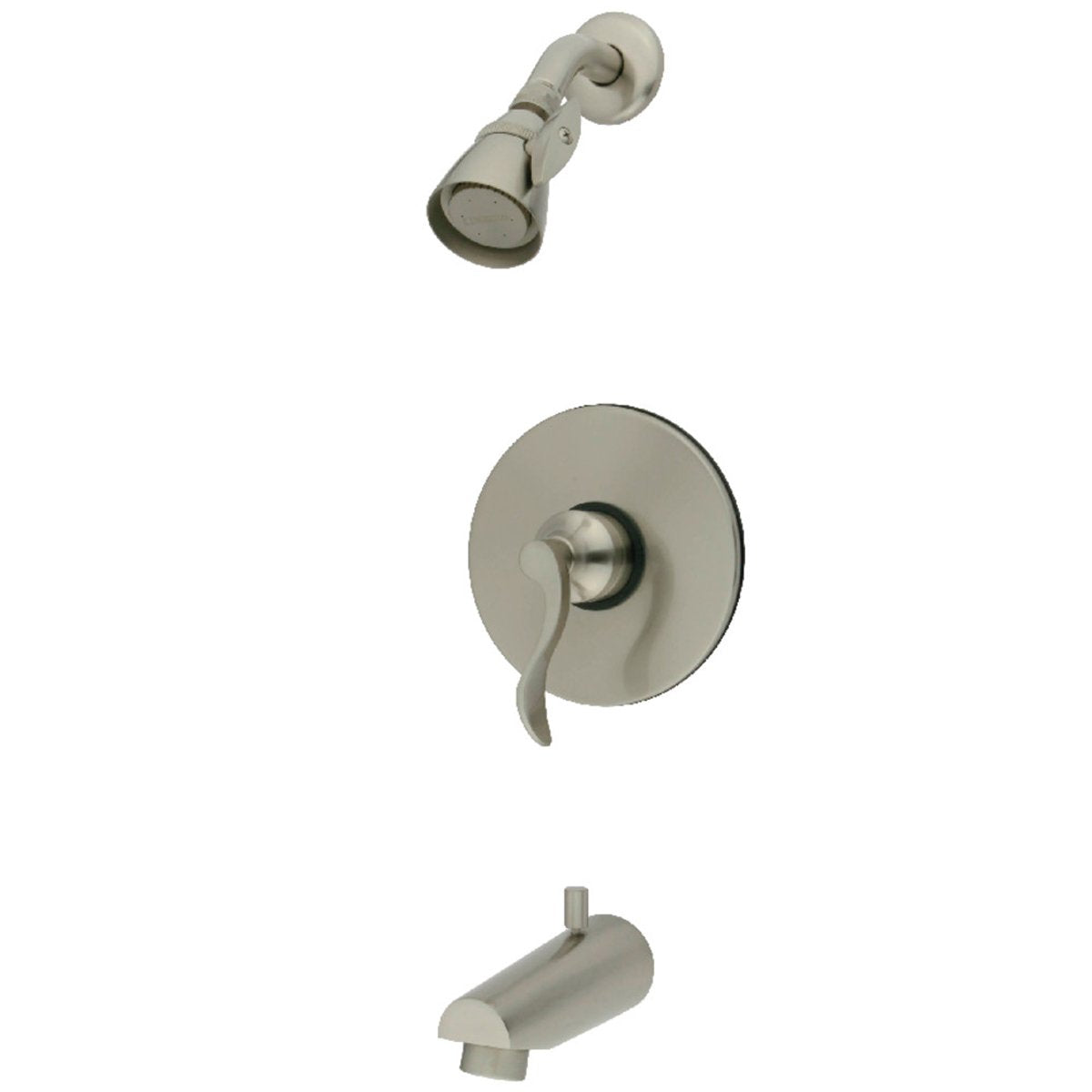 Kingston Brass KB869XDFL-P Tub and Shower Faucet in Brushed Nickel