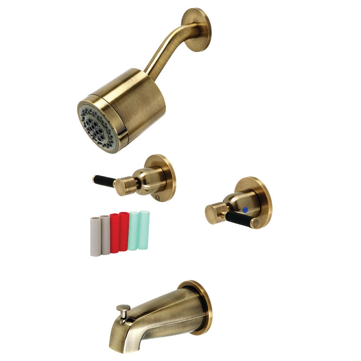 Kingston Brass Kaiser Two-Handle Tub and Shower Faucet