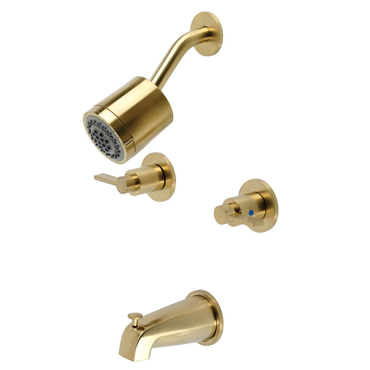 Kingston Brass NuvoFusion Two-Handle Tub and Shower Faucet