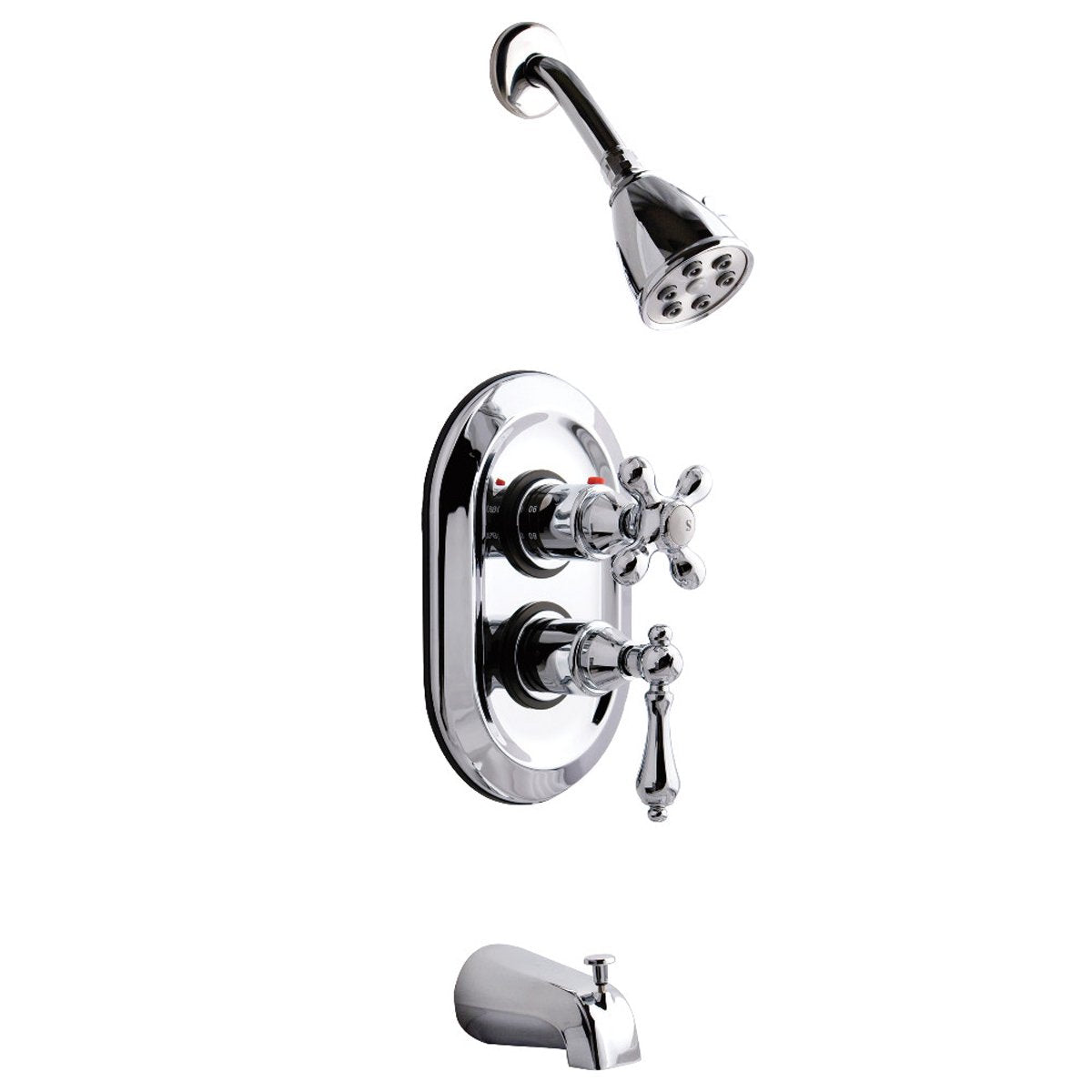 Kingston Brass KS363X0AL-P Tub and Shower Faucet