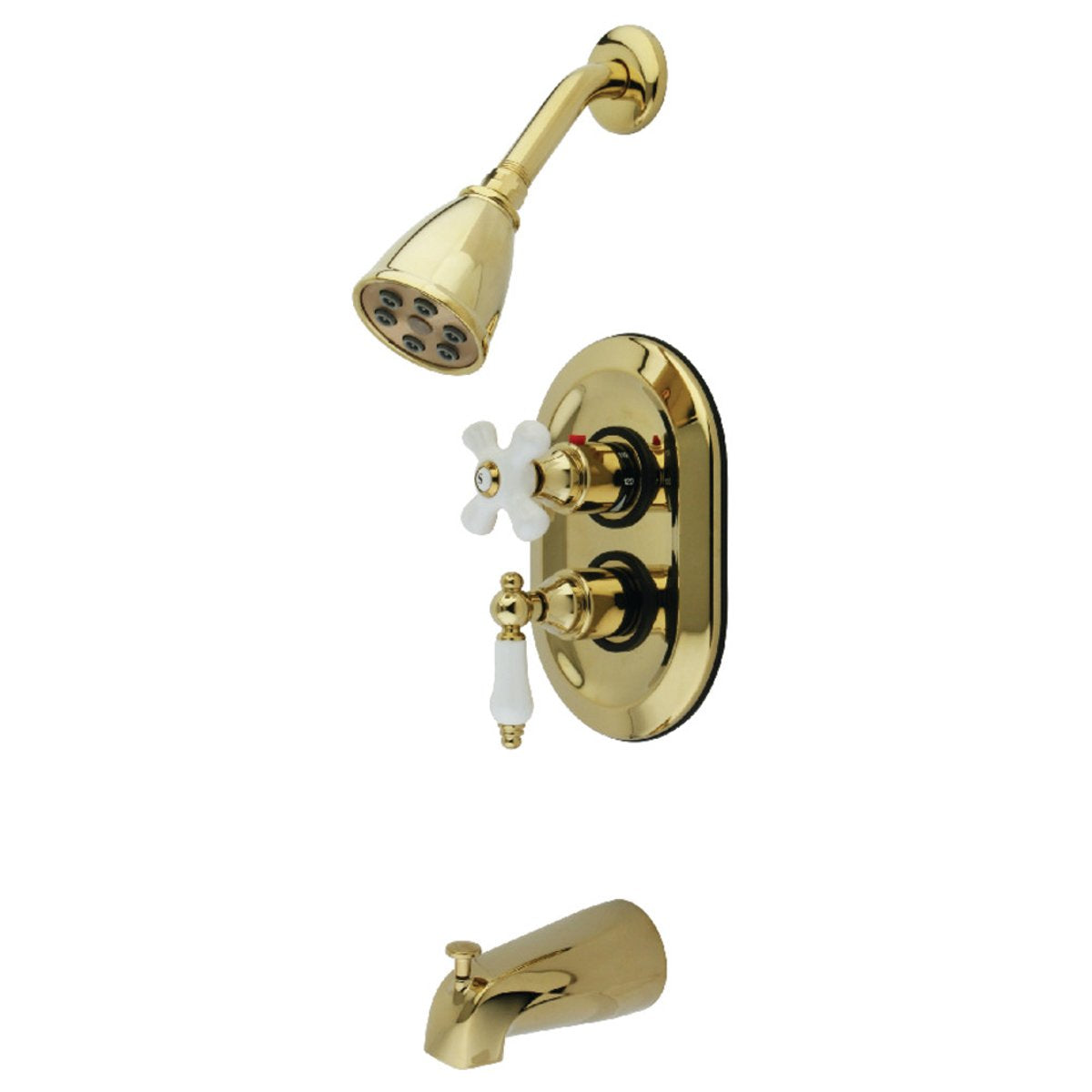 Kingston Brass KS363X0PL-P Tub and Shower Faucet