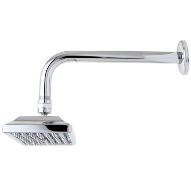 Kingston Brass Claremont 6" x 4" Square Shower Head with 12" Shower Arm in Polished Chrome-Shower Faucets-Free Shipping-Directsinks.