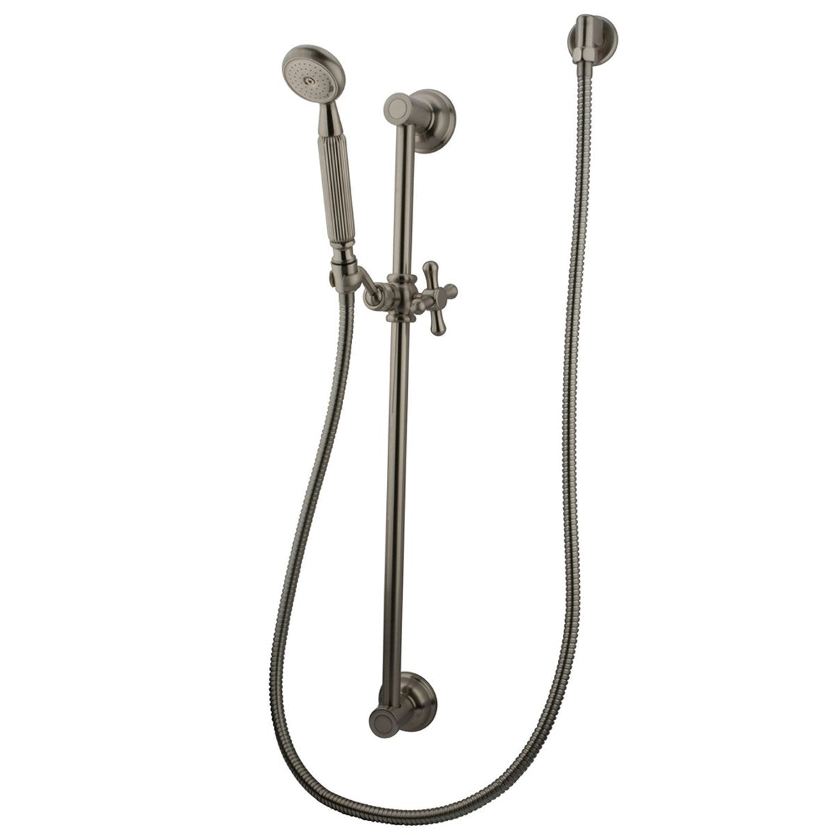 Kingston Brass Made to Match Satin Nickel 4 Piece Shower Combo-Shower Faucets-Free Shipping-Directsinks.