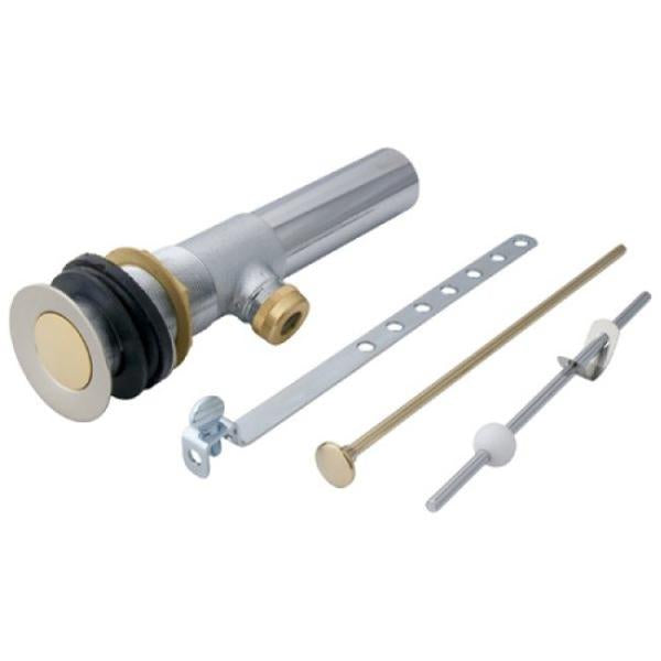 Kingston Brass Columbia Brass Pop-up Drain Assembly in Satin Nickel and Polished Brass-Bathroom Accessories-Free Shipping-Directsinks.