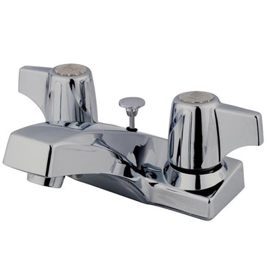 Kingston Brass Columbia Two Handle 4" Centerset Lavatory Faucet with Brass Pop-up in Polished Chrome-Bathroom Faucets-Free Shipping-Directsinks.