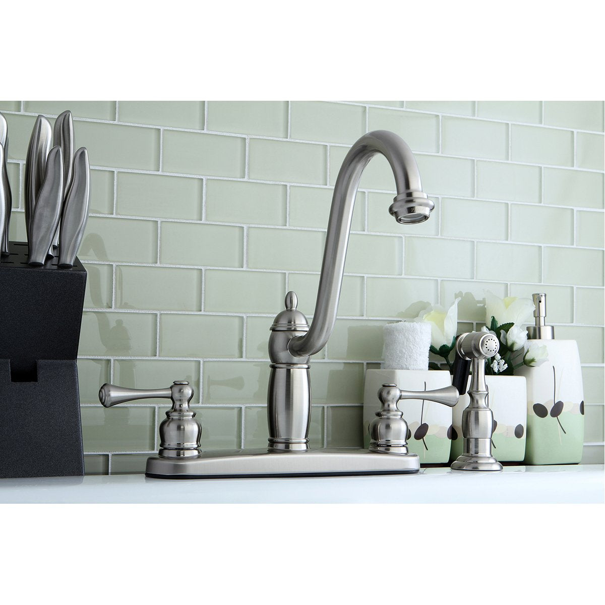 Kingston Brass Heritage Centerset Kitchen Faucet