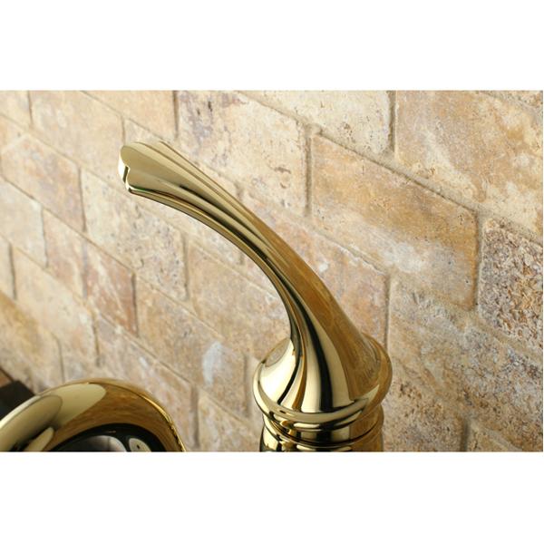 Kingston Brass Georgian Single Handle Vessel Sink Faucet with Optional Cover Plate-Bathroom Faucets-Free Shipping-Directsinks.