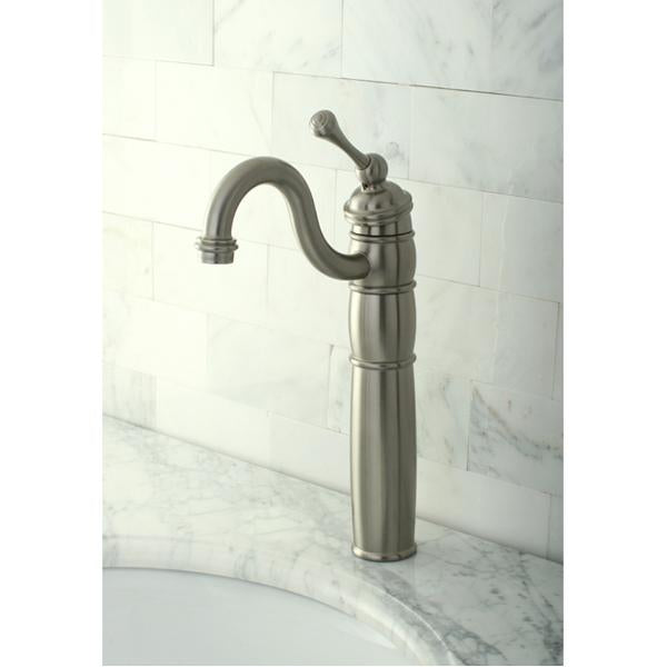 Kingston Brass Heritage Single Handle Vessel Sink Faucet with Optional Cover Plate-Bathroom Faucets-Free Shipping-Directsinks.