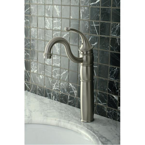 Kingston Brass Georgian Single Handle Vessel Sink Faucet with Optional Cover Plate-Bathroom Faucets-Free Shipping-Directsinks.