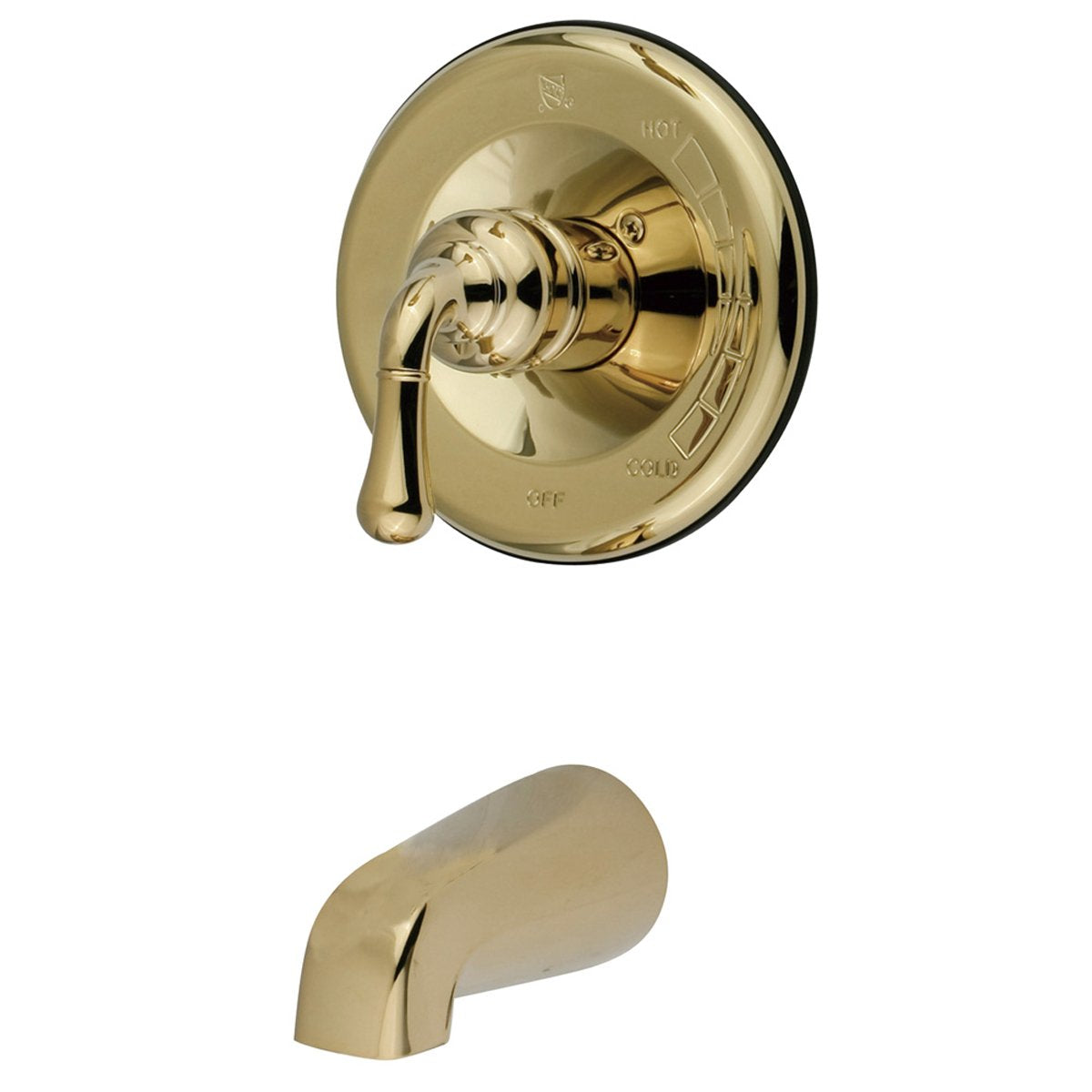 Kingston Brass Magellan Single Handle Tub Faucet in Polished Brass-Tub Faucets-Free Shipping-Directsinks.
