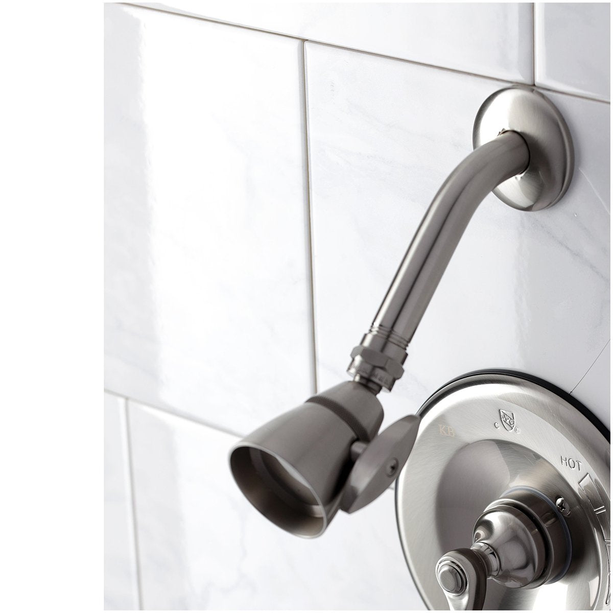 Kingston Brass Tub and Shower Faucet in Brushed Nickel