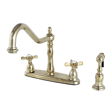 Kingston Brass Essex 8" Centerset Kitchen Faucet with Brass Sprayer-Kitchen Faucets-Free Shipping-Directsinks.