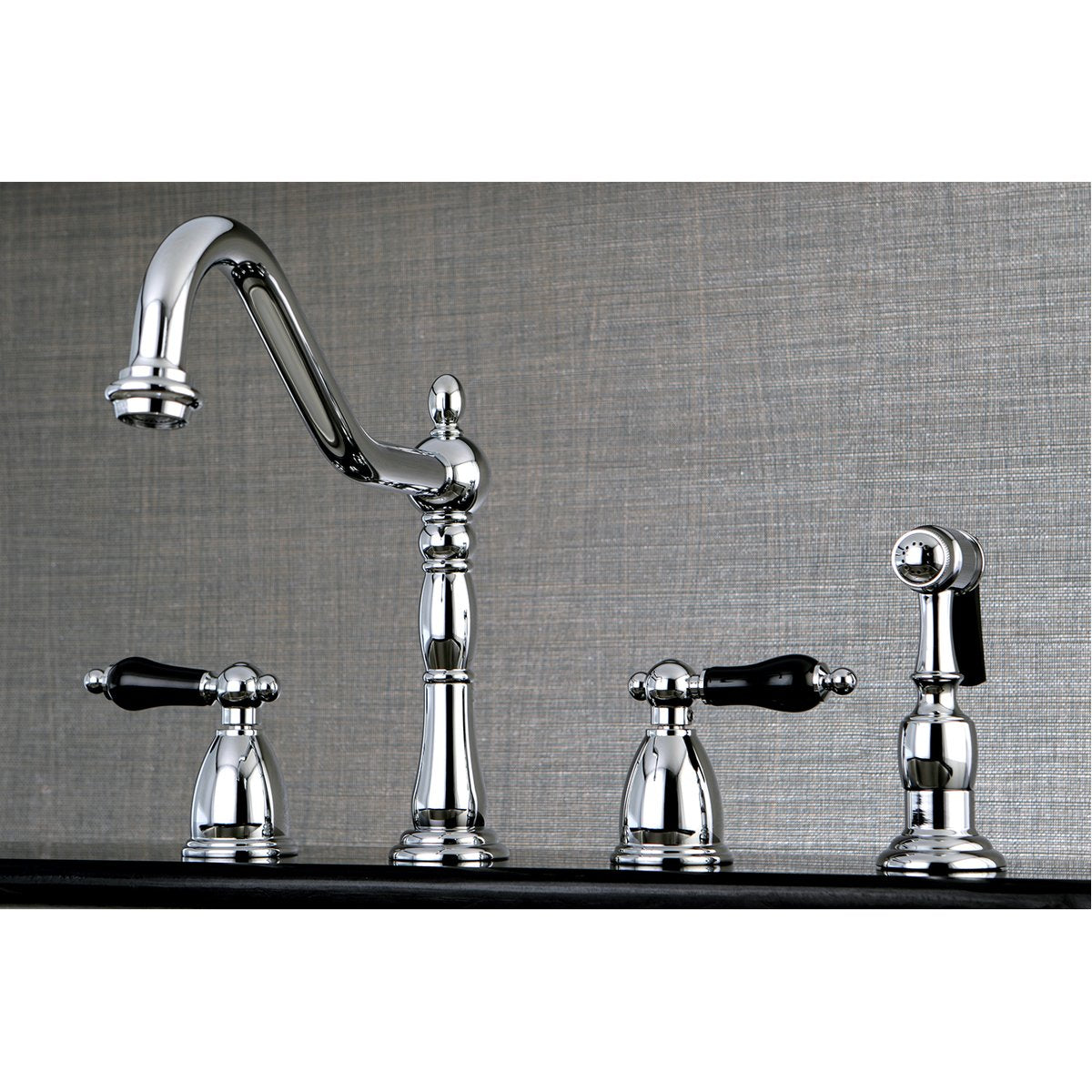 Kingston Brass Duchess Deck Mount Widespread 4-Hole Kitchen Faucet