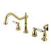 Kingston Brass 8" to 16" Widespread Kitchen Faucet with Brass Sprayer-Kitchen Faucets-Free Shipping-Directsinks.