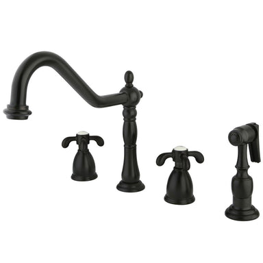 Kingston Brass French Country Double Handle Widespread Kitchen Faucet-Kitchen Faucets-Free Shipping-Directsinks.