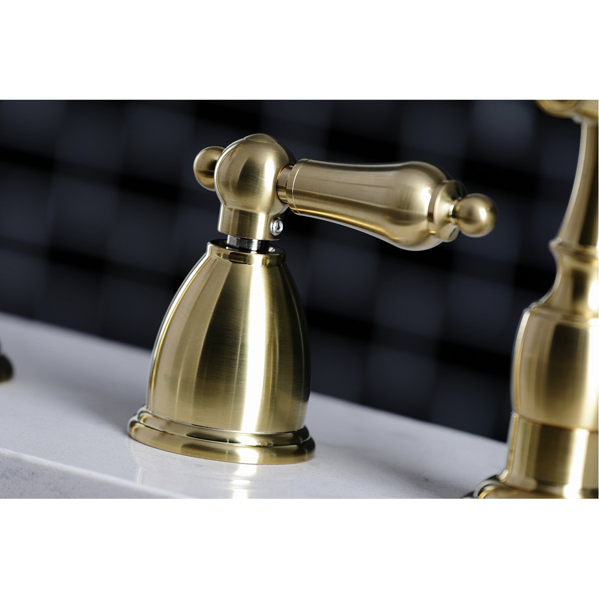 Kingston Brass Heritage Widespread Kitchen Faucet