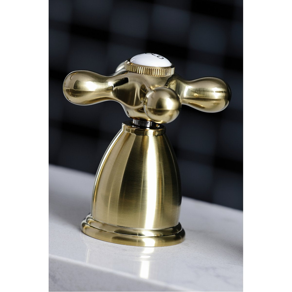 Kingston Brass Heritage Widespread Kitchen Faucet with Brass Sprayer