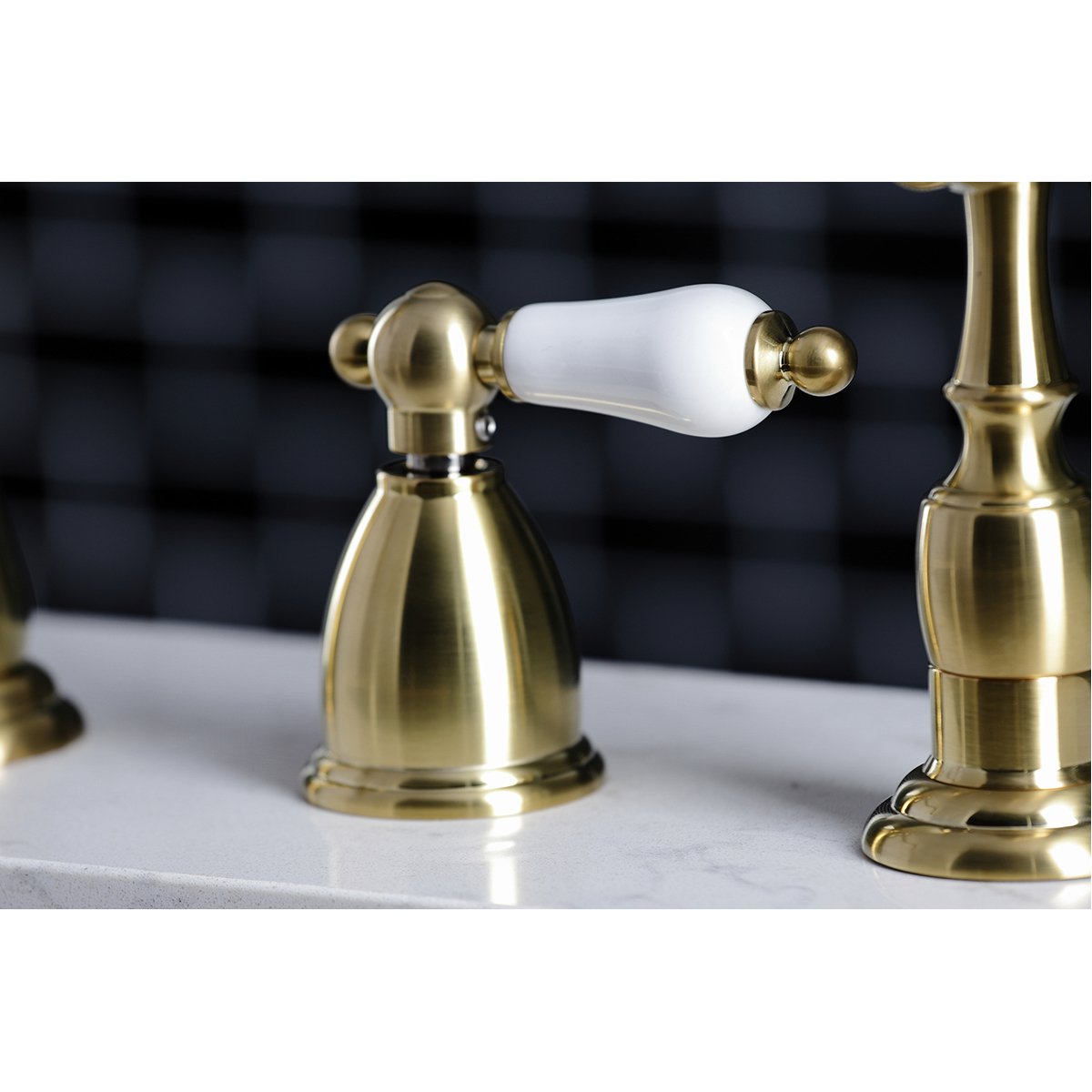 Widespead 4-hole Solid Brass Kitchen Faucet Oil Rubbed Bronze - Kingston  Brass : Target