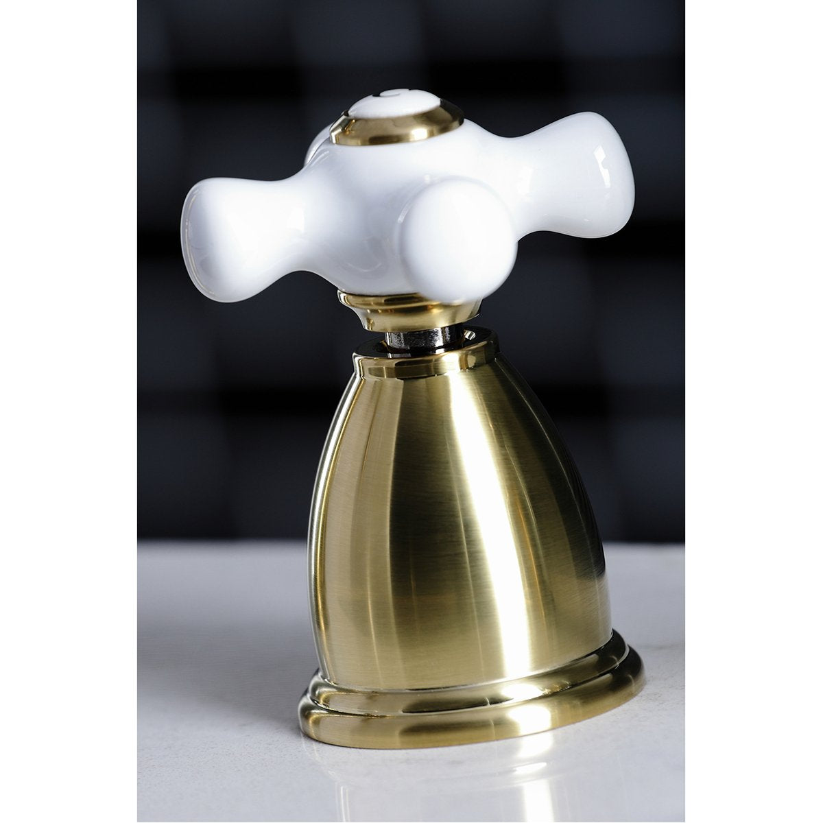 Kingston Brass Heritage 4-Hole Widespread Kitchen Faucet with Brass Sprayer