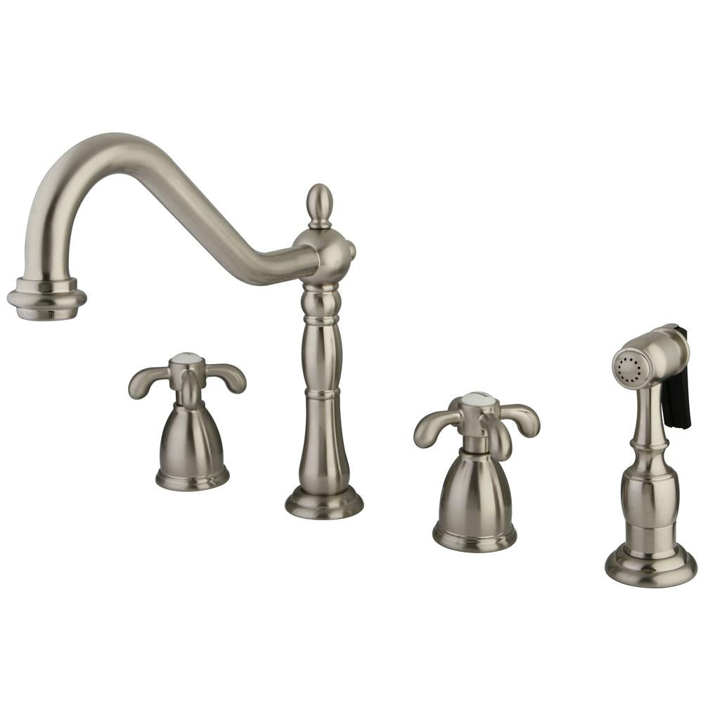 Kingston Brass French Country Double Handle Widespread Kitchen Faucet-Kitchen Faucets-Free Shipping-Directsinks.