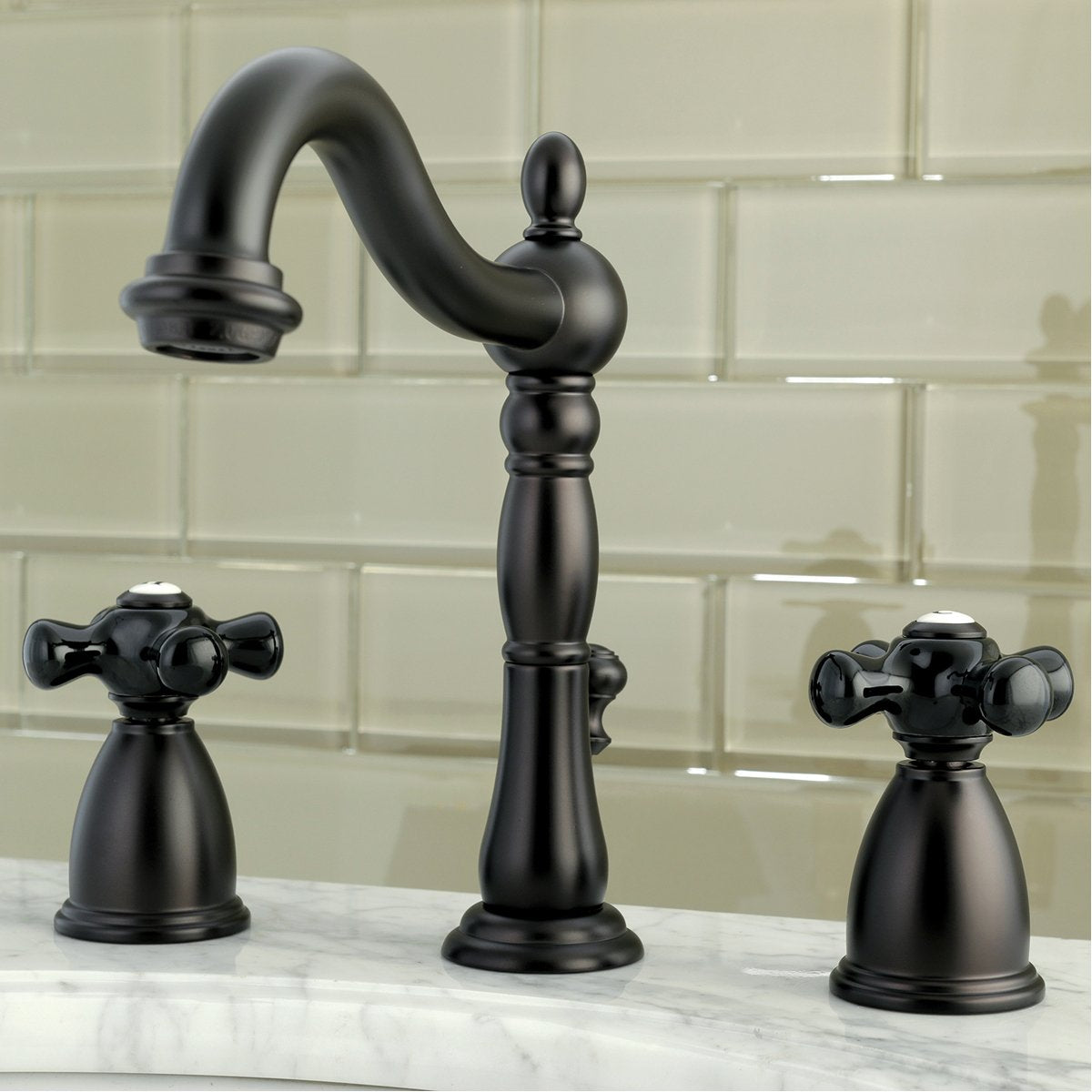 Kingston Brass Duchess 3-Hole 8-Inch Widespread Bathroom Faucet