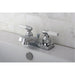 Kingston Brass KB201 4-Inch Centerset Bathroom Faucet in Polished Chrome-DirectSinks