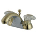 Kingston Brass Naples 4" Centerset Lavatory Faucet with Retail Pop-up and Two Handle-Bathroom Faucets-Free Shipping-Directsinks.