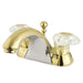 Kingston Brass Naples 4" Centerset Lavatory Faucet with Retail Pop-up and Two Handle-Bathroom Faucets-Free Shipping-Directsinks.