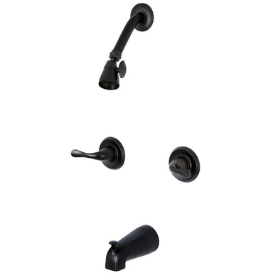 Kingston Brass Yosemite KB2245YL Two Handle Tub Shower Faucet in Oil Rubbed Bronze-Shower Faucets-Free Shipping-Directsinks.