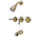 Kingston Brass Magellan Three Handle Tub and Shower Faucet-Shower Faucets-Free Shipping-Directsinks.