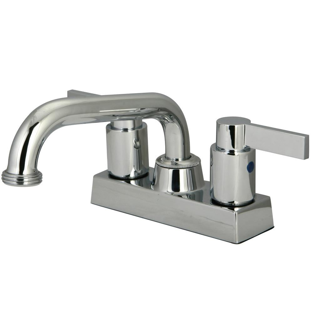 Kingston Brass NuvoFusion Two Handle 4-inch Centerset Laundry Faucet-Bathroom Faucets-Free Shipping-Directsinks.