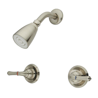 Kingston Brass Magellan Two Handle Shower Faucet in Satin Nickel-Shower Faucets-Free Shipping-Directsinks.