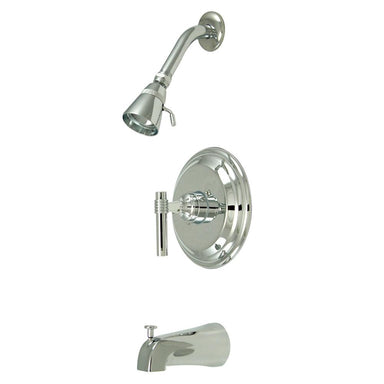 Kingston Brass Milano Single Handle Tub and Shower Faucet in Polished Chrome-Shower Faucets-Free Shipping-Directsinks.