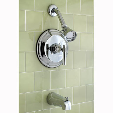 Kingston Brass Milano Single Handle Tub and Shower Faucet in Polished Chrome-Shower Faucets-Free Shipping-Directsinks.