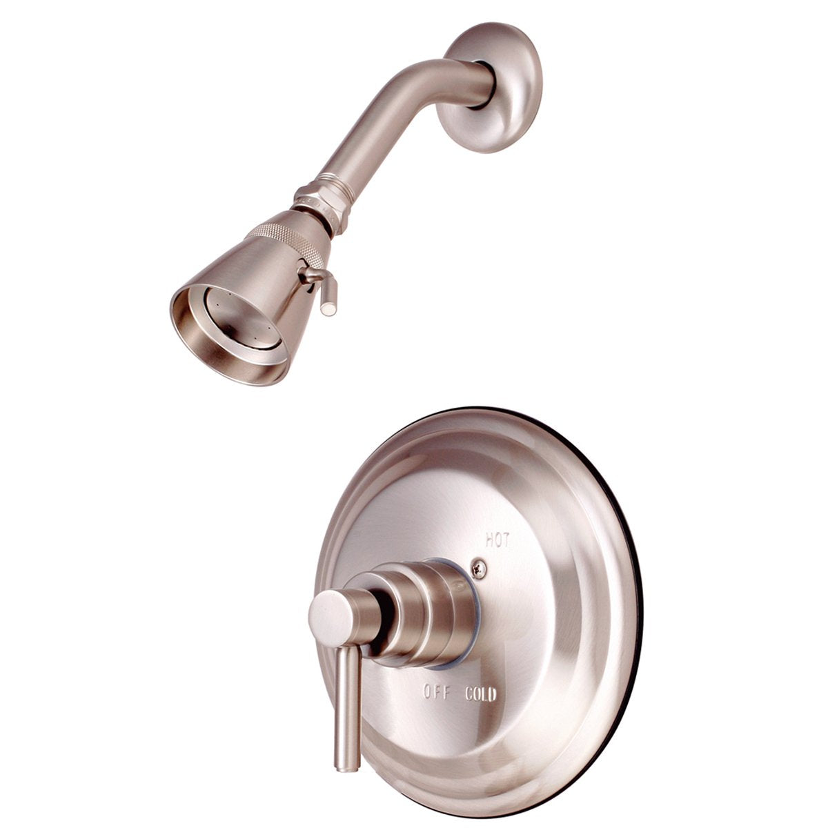 Kingston Brass Concord Single Handle Shower Faucet in Satin Nickel-Shower Faucets-Free Shipping-Directsinks.