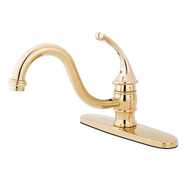 Kingston Brass Georgian Single Handle 8" Kitchen Faucet without Sprayer-Kitchen Faucets-Free Shipping-Directsinks.
