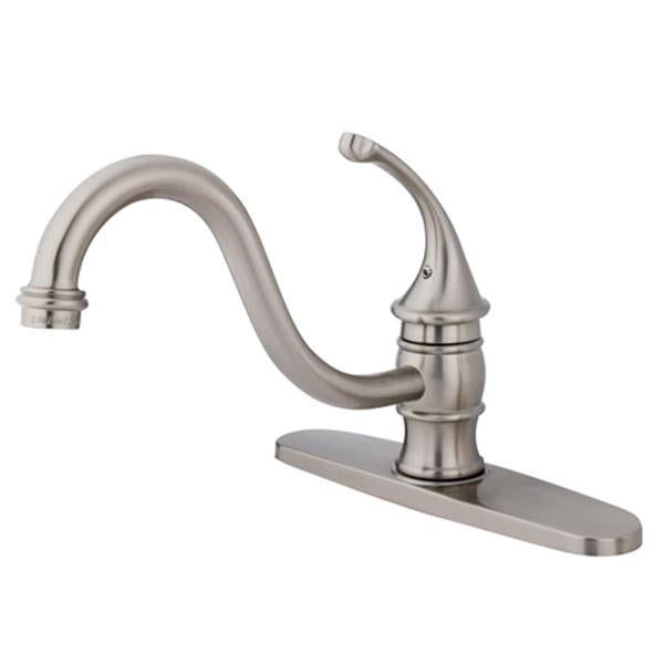 Kingston Brass Georgian Single Handle 8" Kitchen Faucet without Sprayer-Kitchen Faucets-Free Shipping-Directsinks.