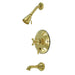 Kingston Brass Restoration Single Handle Polished Brass Tub and Shower Faucet-Shower Faucets-Free Shipping-Directsinks.