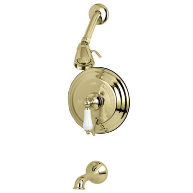 Kingston Brass KB36320PL Restoration Single Handle Tub and Shower Faucet-Shower Faucets-Free Shipping-Directsinks.