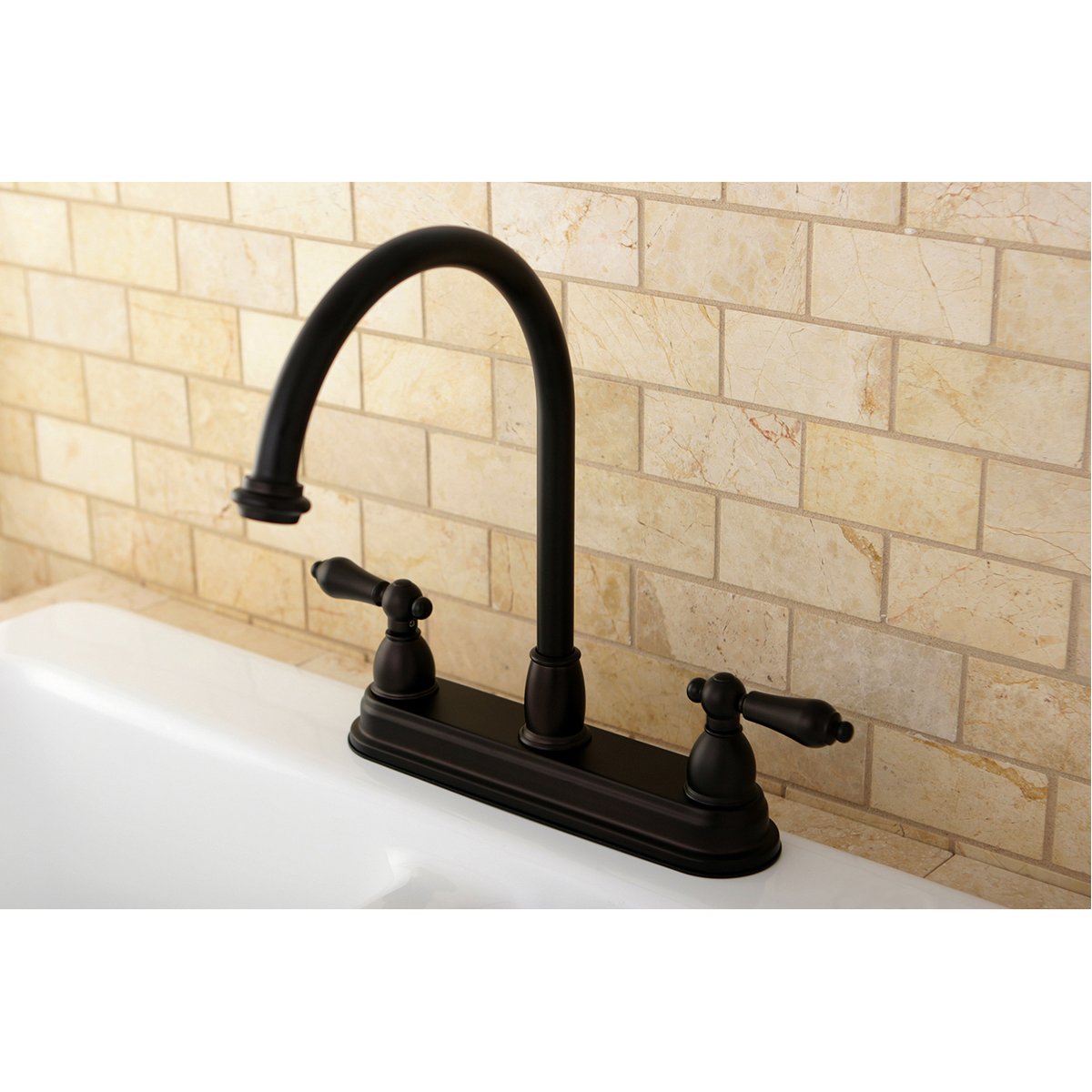 Kingston Brass Restoration Centerset Kitchen Faucet