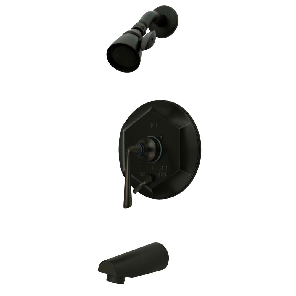 Kingston Brass Silver Sage Single Handle Tub and Shower Faucet in Oil Rubbed Bronze-Shower Faucets-Free Shipping-Directsinks.
